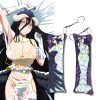 Anime Mini Dakimakura Overlord Albedo Keychain Mini Pillow Hanging Ornament Shalltear Bloodfallen Printed Phone Strap 1 - Overlord Merchandise