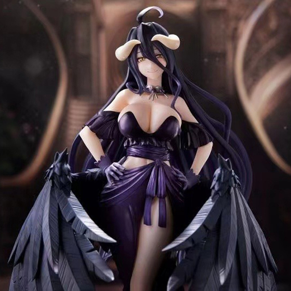 In Stock Original TAITO Amp Overlord Albedo The King of The Undead Black Dress 20Cm Anime 3 1 1 - Overlord Merchandise Store