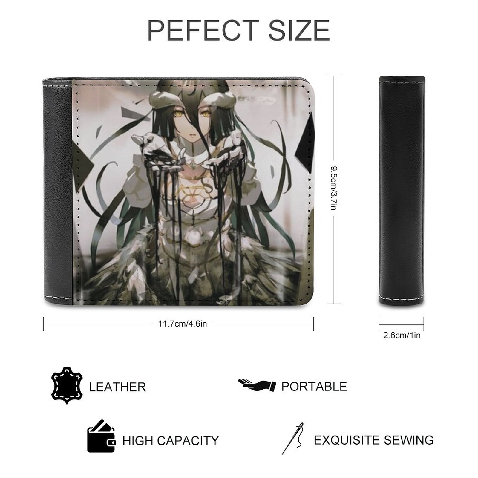 Overlord-Albedo Leather Wallets - Overlord Merchandise Store