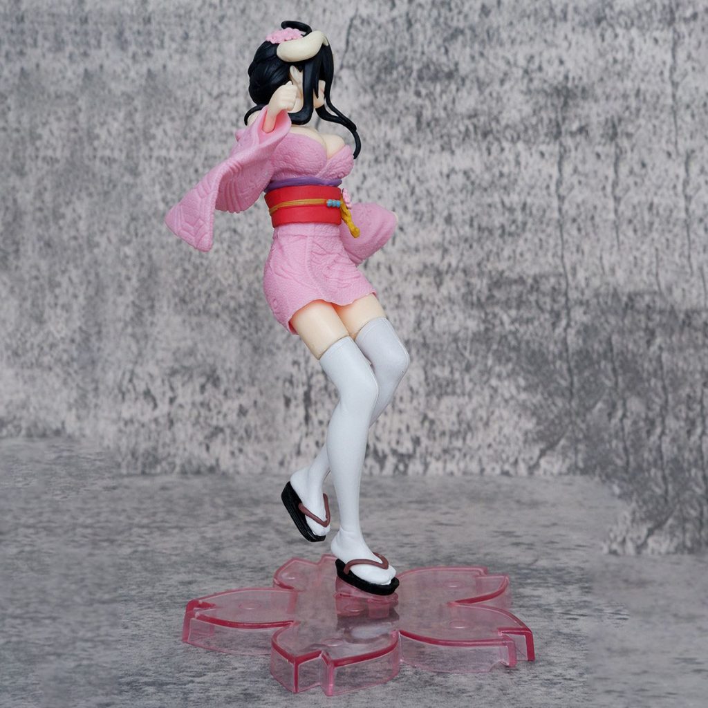 Overlord Anime Figure Cherry Blossoms 22cm Albedo Hand made Beautiful Girl Two dimensional Hand PVCModel Doll 3 - Overlord Merchandise Store