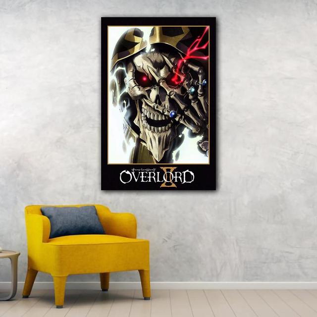 Overlord Poster Seni Kanvas Anime dan Gambar Seni Dinding Cetak Poster Dekorasi Kamar Tidur Keluarga Modern.jpg 640x640 11 - Overlord Merchandise