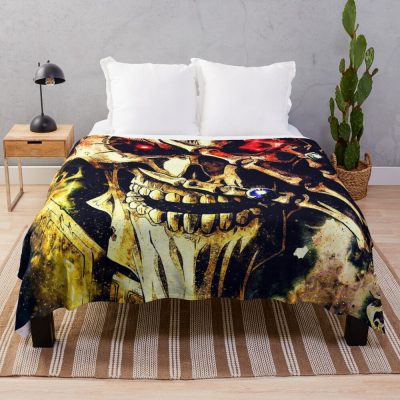 Overlord Momonga Ainz Ooal Gown Throw Blanket Official Overlord Merch