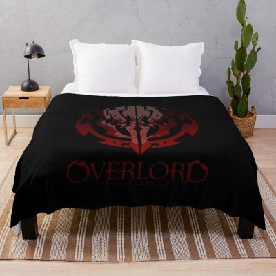 Ainz Ooal Gown Crest High Res Throw Blanket Official Overlord Merch