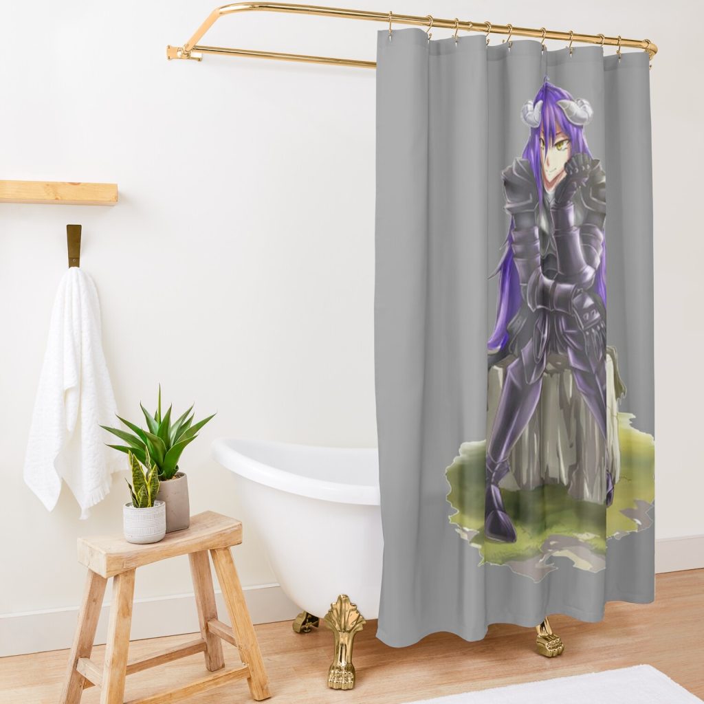 Albedo - Overlord Shower Curtain Official Overlord Merch