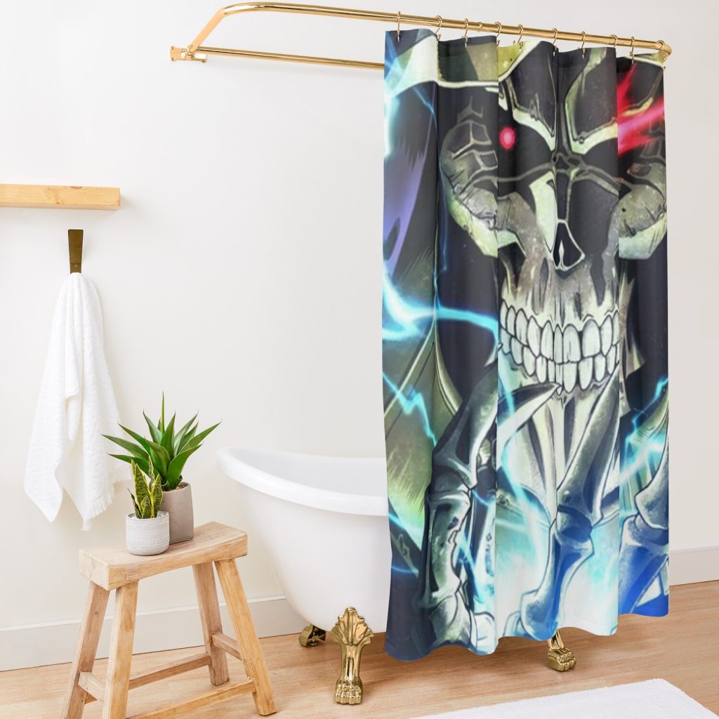 Anime Overlord Poster Shower Curtain Official Overlord Merch