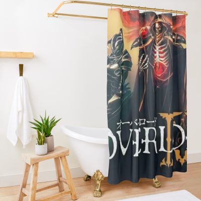 Momonga And Cocytus / Overlord Anime Season 4 Shower Curtain Official Overlord Merch