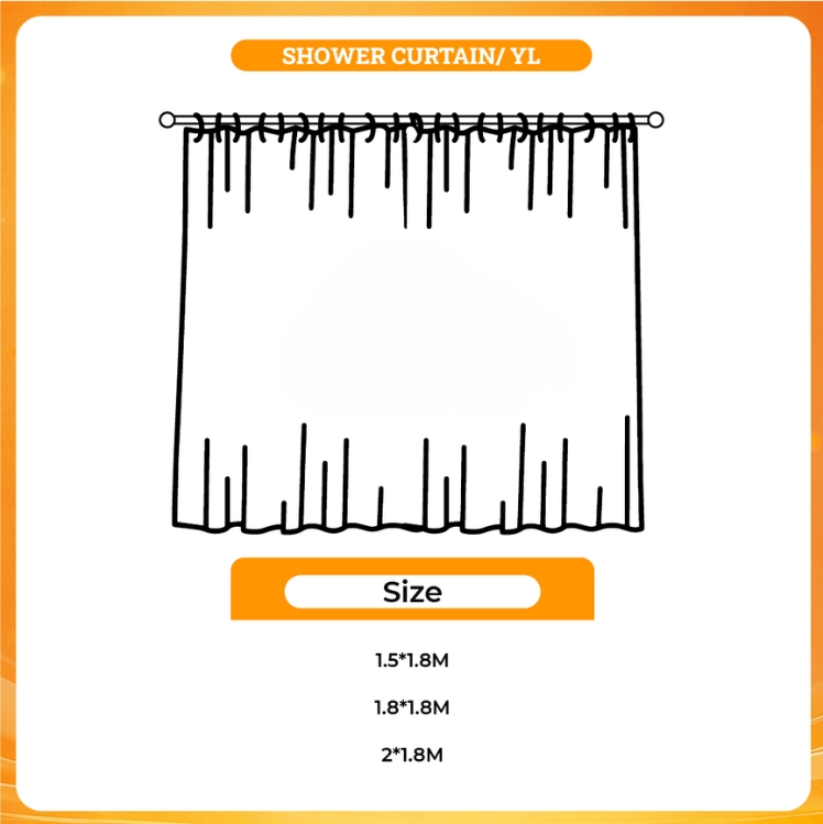 3D shower curtain - Overlord Merchandise
